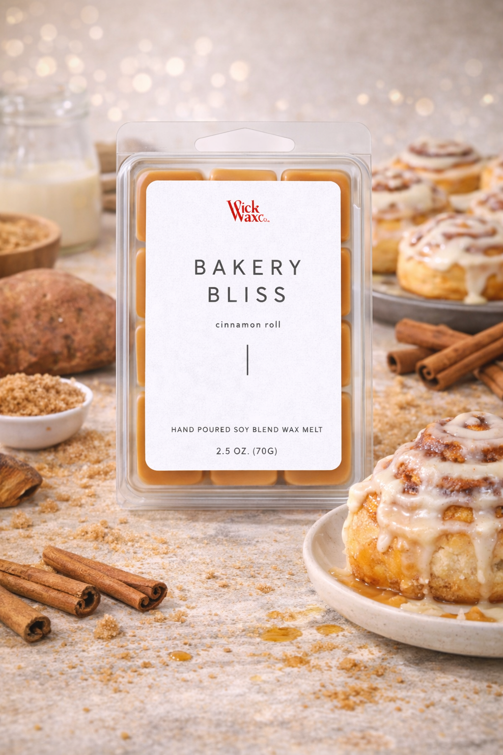 Cinnamon Roll Wax Melts – Bakery Bliss | Warm Butter, Sugar & Vanilla