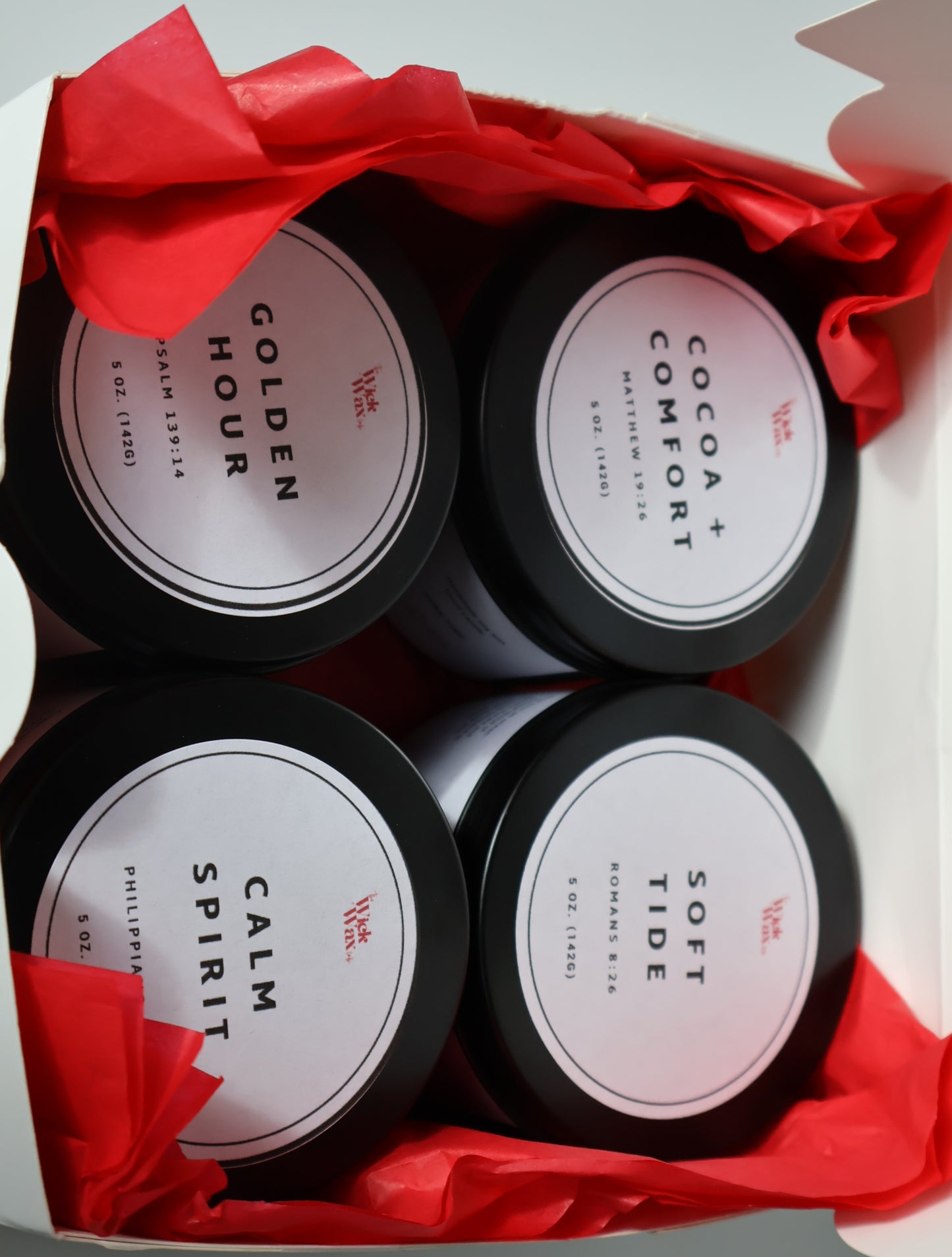 The Signature Four | Sample Pack | 5oz Candle Tins