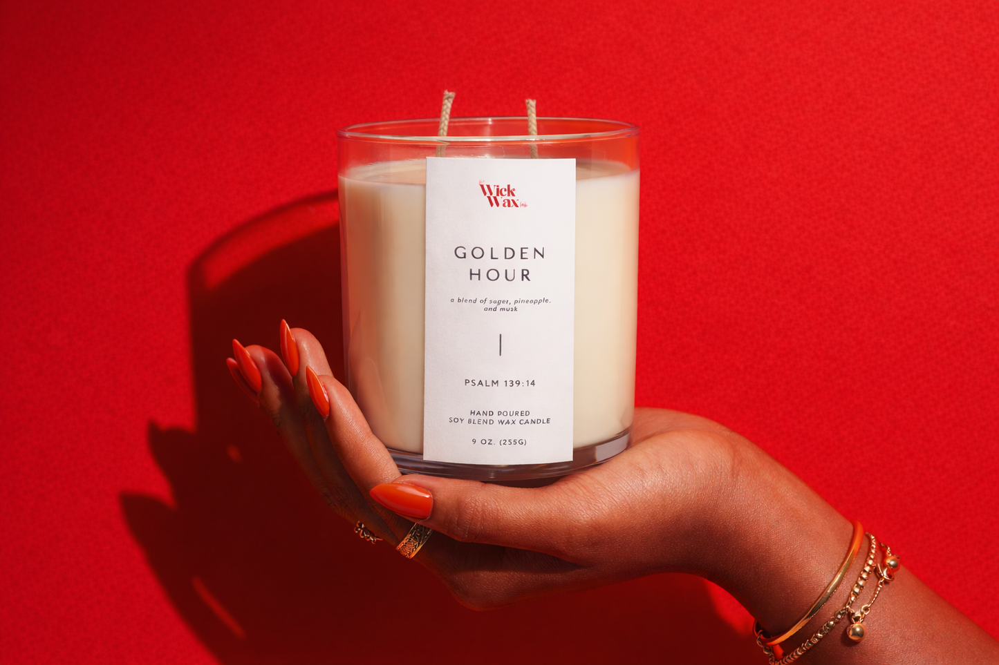 Golden Hour | Tropical Fruity Scented Candle | 9oz