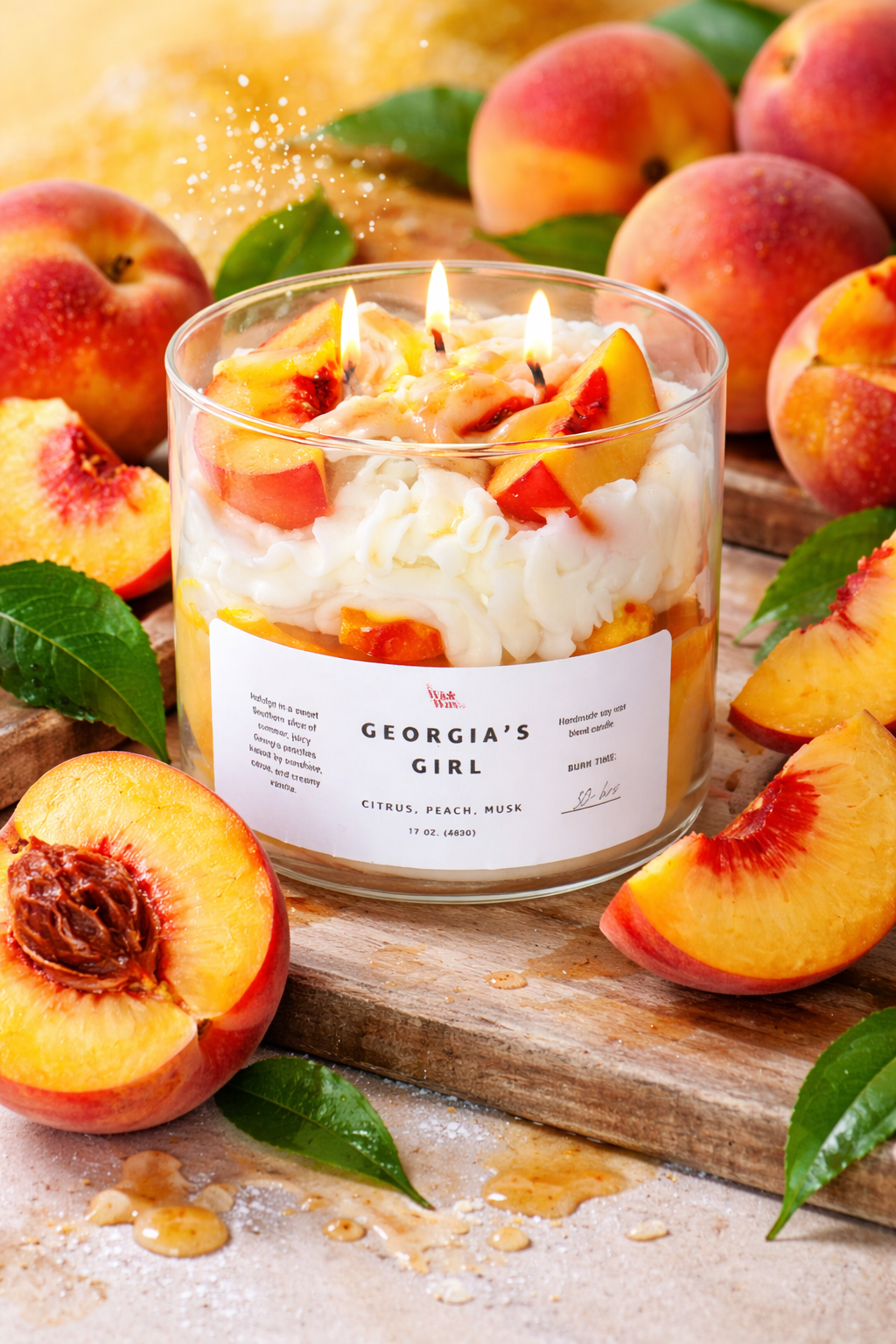 Georgia's Girl | Peach Scented Candle | 17oz
