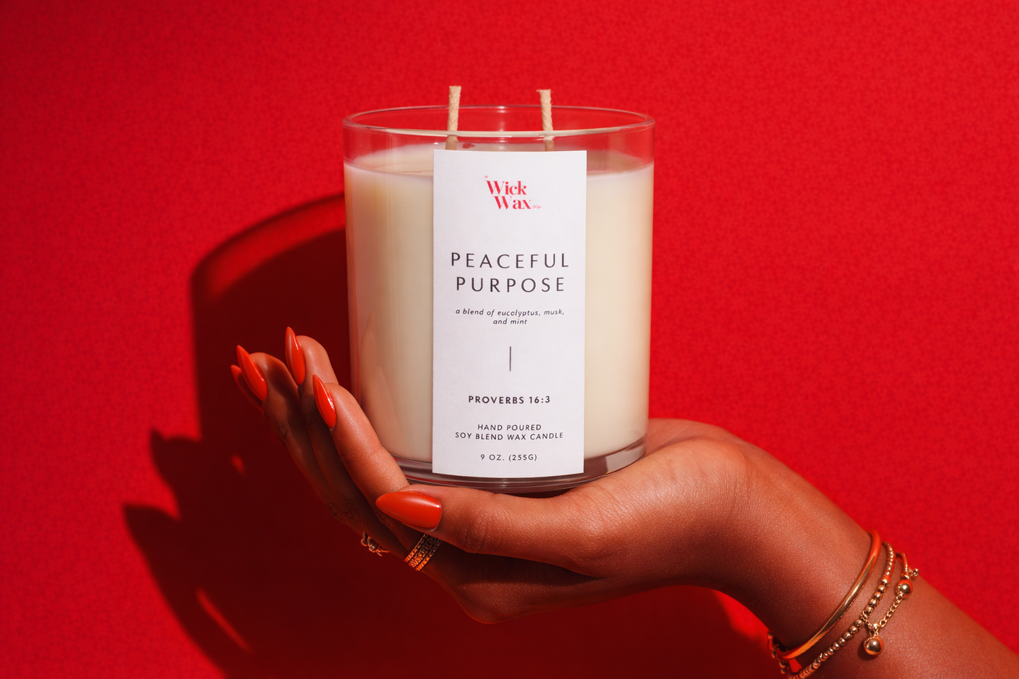 Peaceful Purpose | Spearmint Scented Candle | 9oz