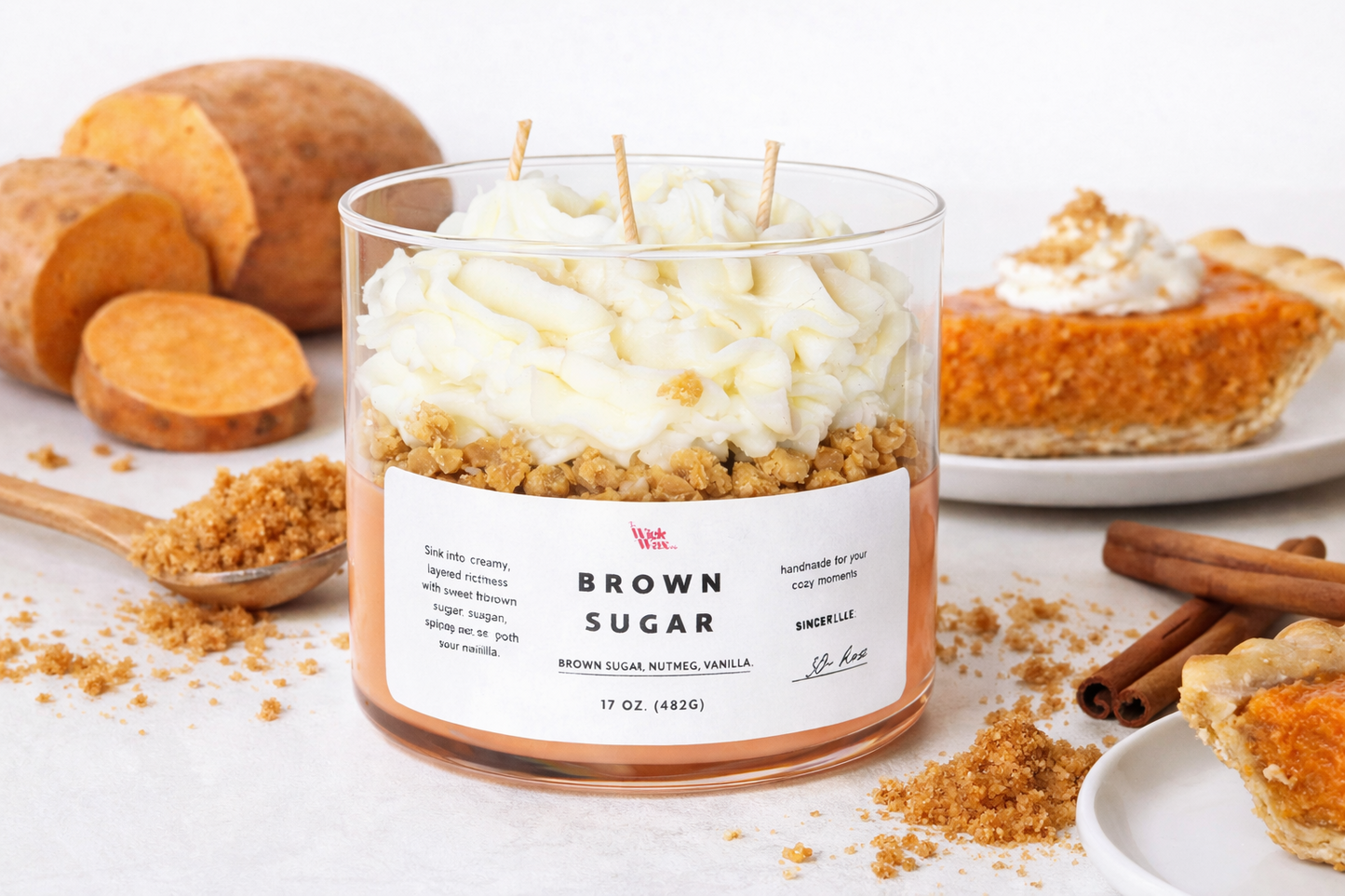 Brown Sugar | Sweet Potato Scented Candle | 17oz