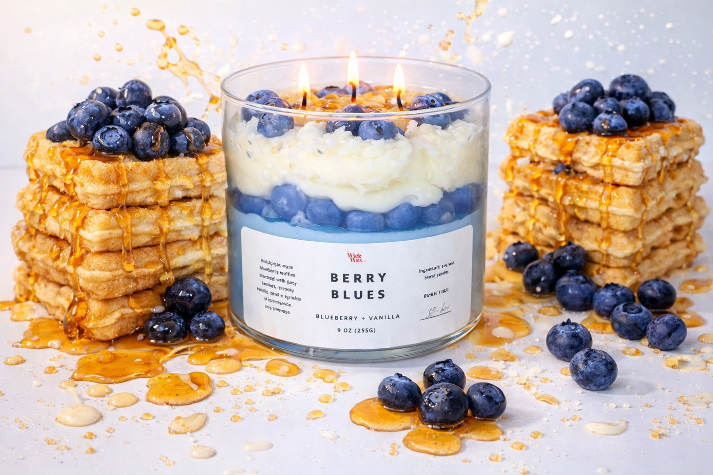 Berry Blues | Blueberry Waffles Scented Candle | 17oz