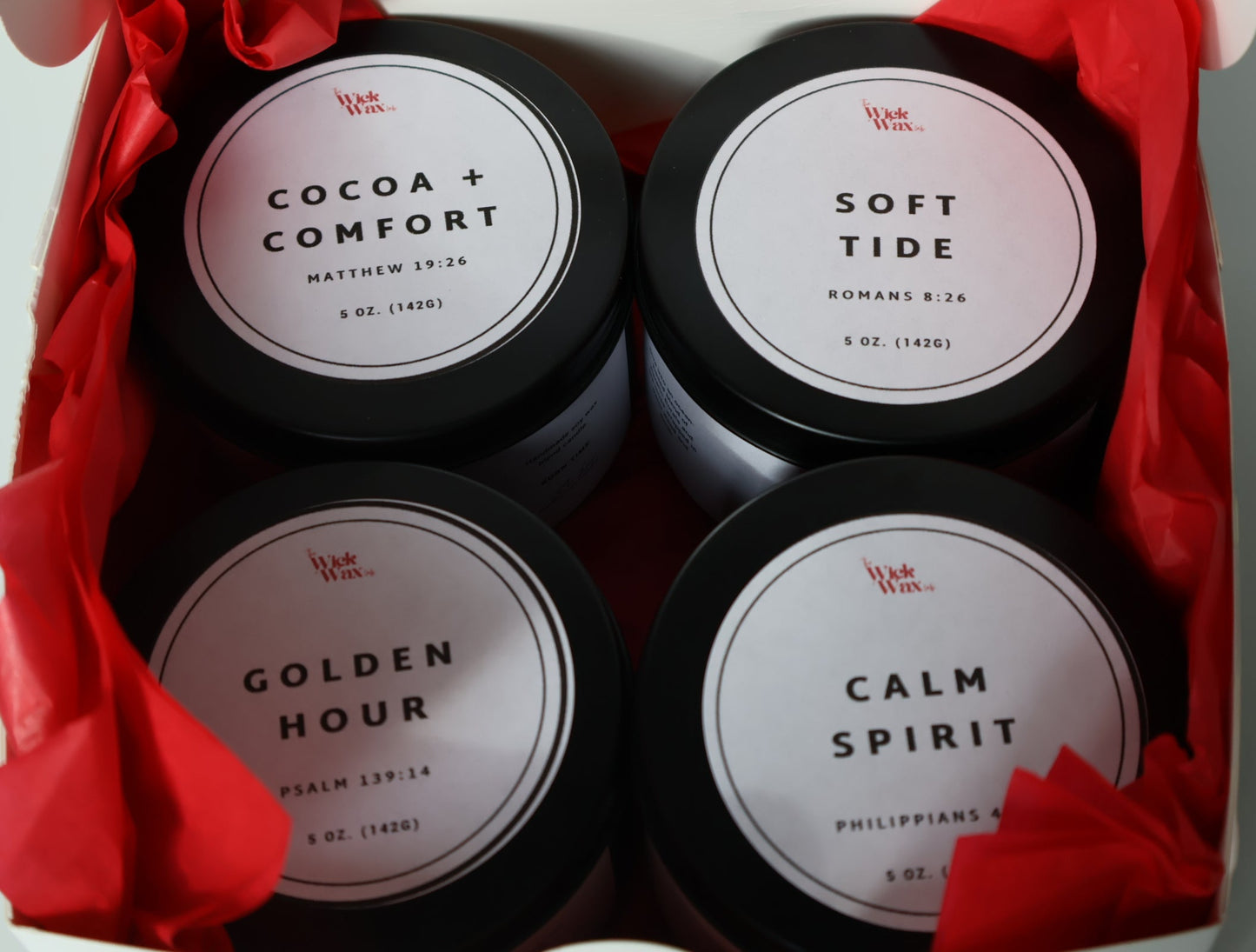 The Signature Four | Sample Pack | 5oz Candle Tins