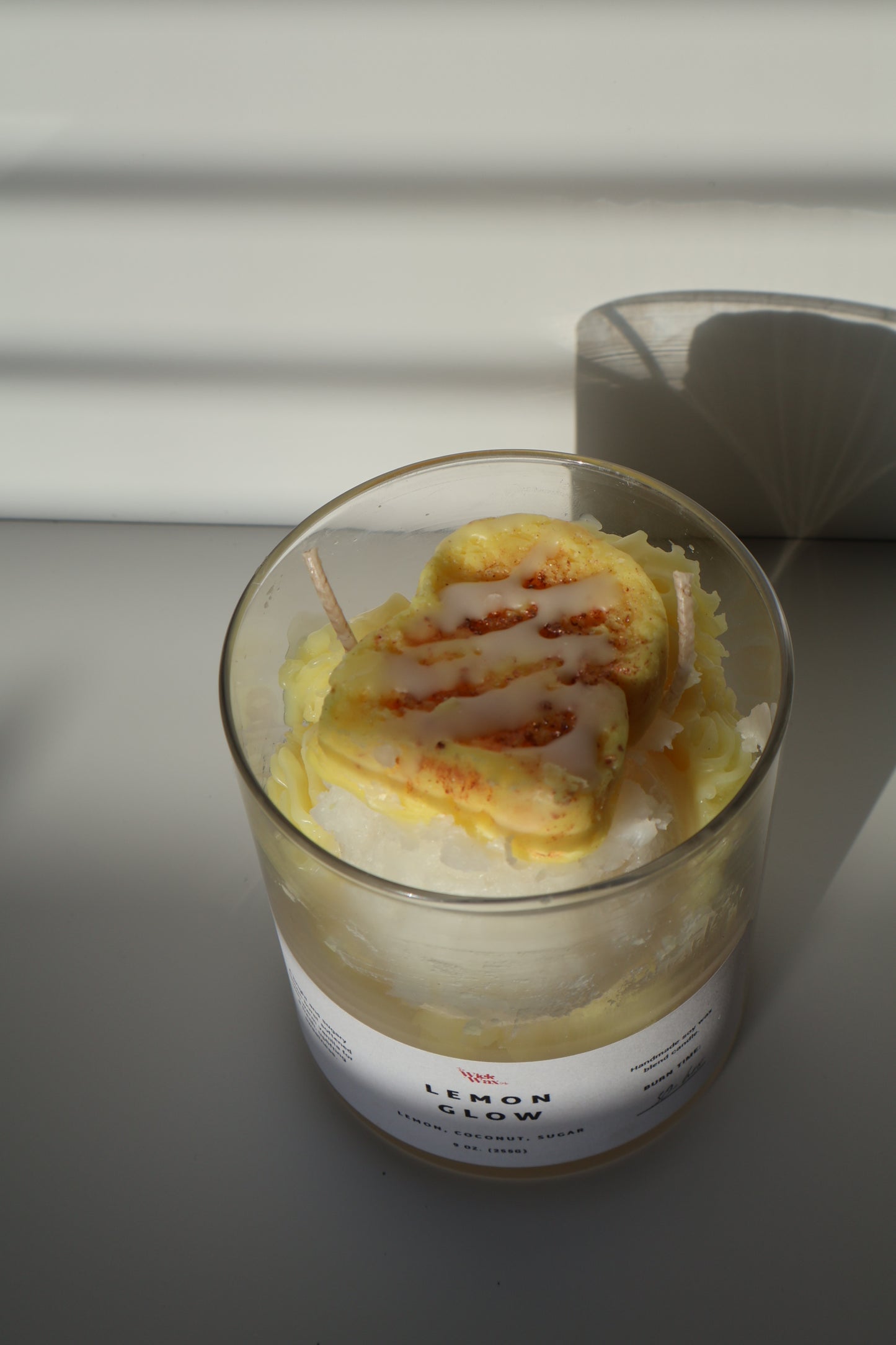 Lemon Glow | Lemon Pound Cake Scented Candle | 9oz