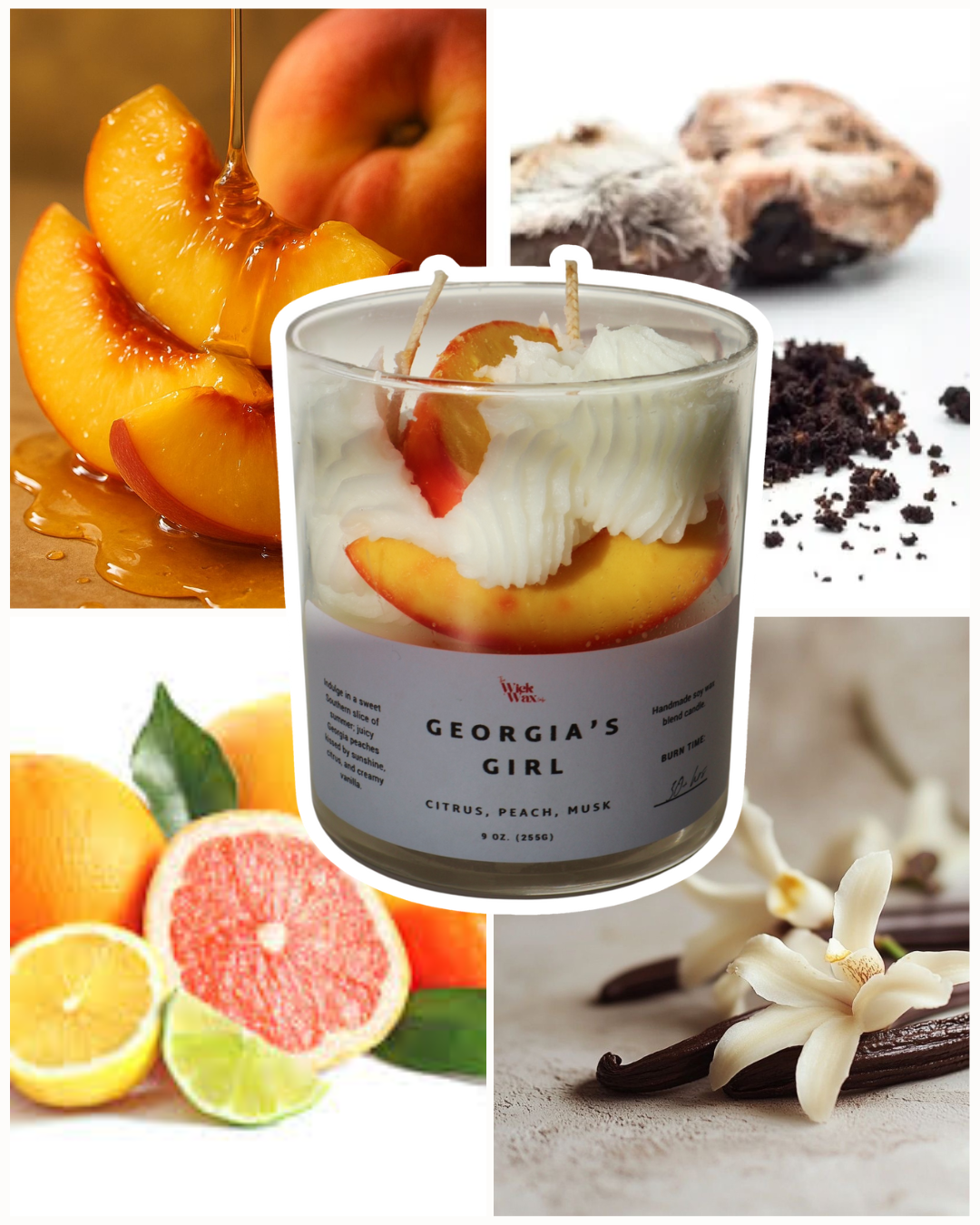 Georgia's Girl | Peach Scented Candle | 9oz