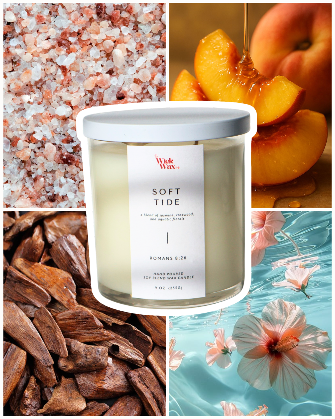 Soft Tide | Sea Salt Scented Candle | 9oz
