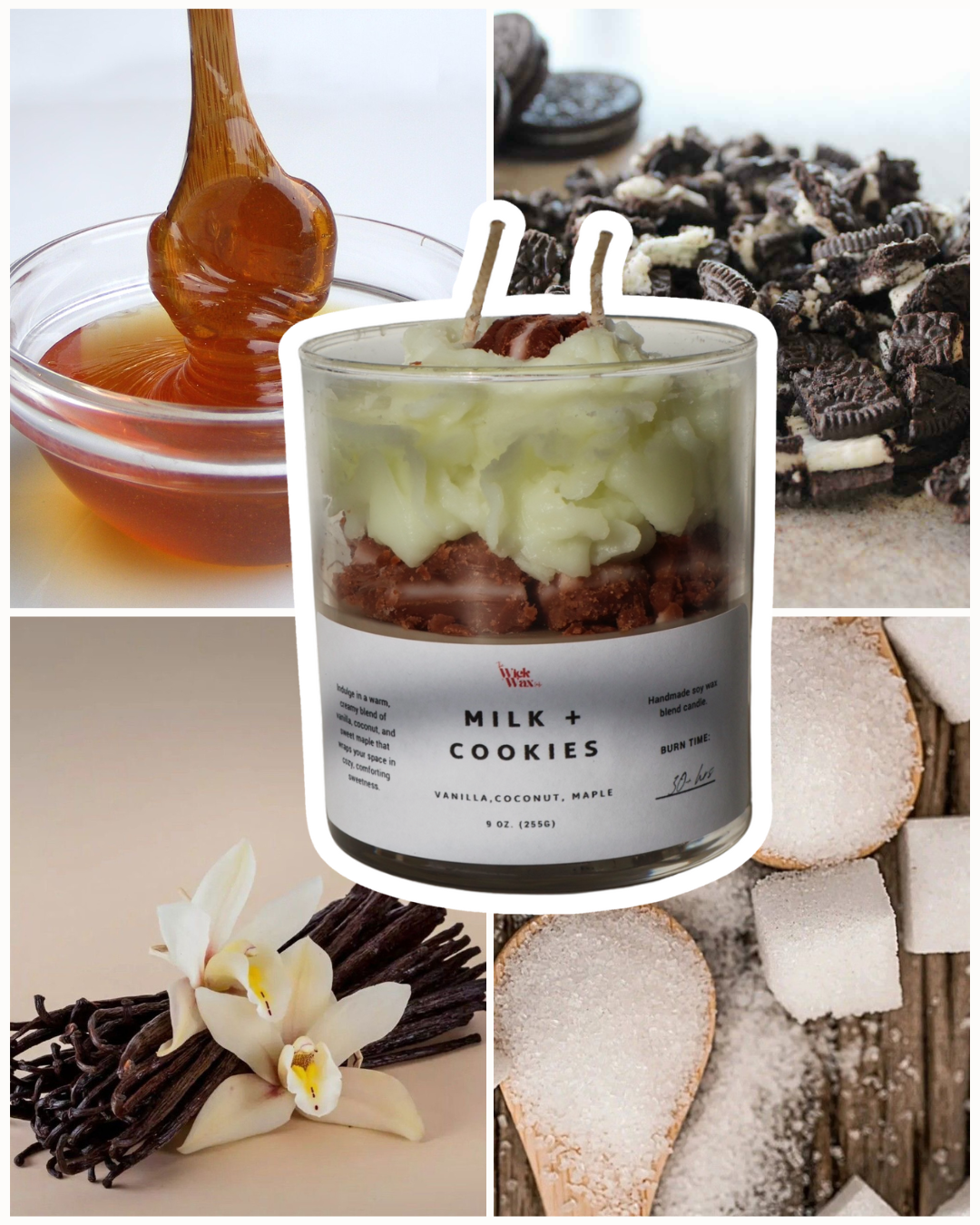 Milk + Cookies | Vanilla Scented Candle | 9oz
