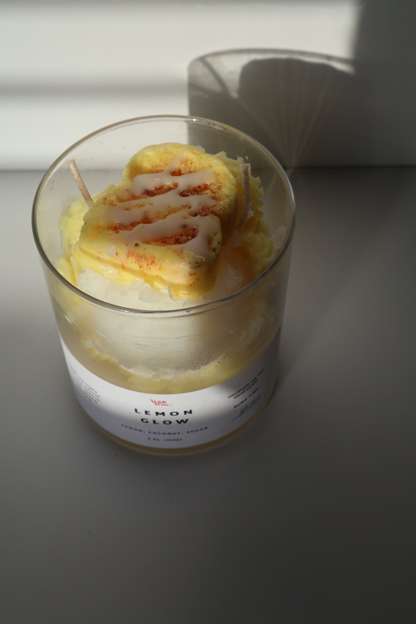 Lemon Glow | Lemon Pound Cake Scented Candle | 9oz