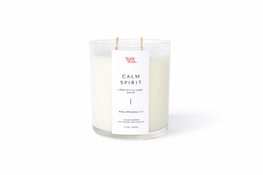 Calm Spirit | Warm Woodsy Scented Candle |9oz